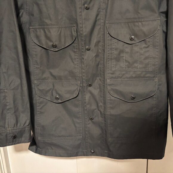 RARE USA Filson Charcoal Grey Waterproof Field /Hunting/ Cruiser Jacket -Medium - Picture 6 of 13